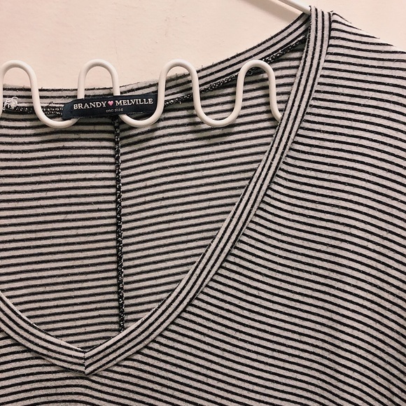Brandy Melville Striped Top One Size - Picture 5 of 6